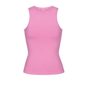 BNWT Skims Outdoor Mock Neck Tank - bubblegum